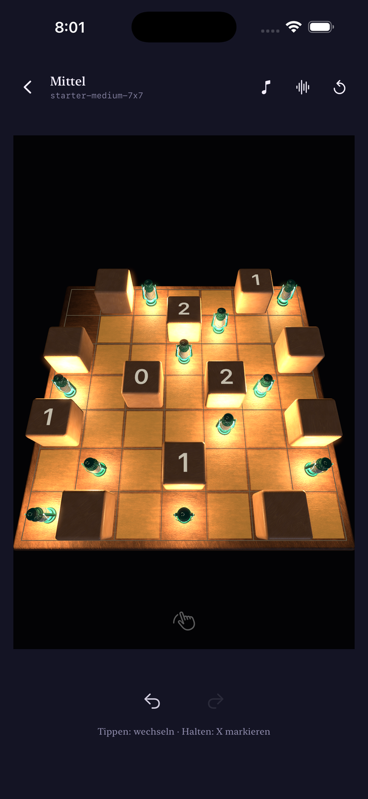 Solving a puzzle on the 3D board