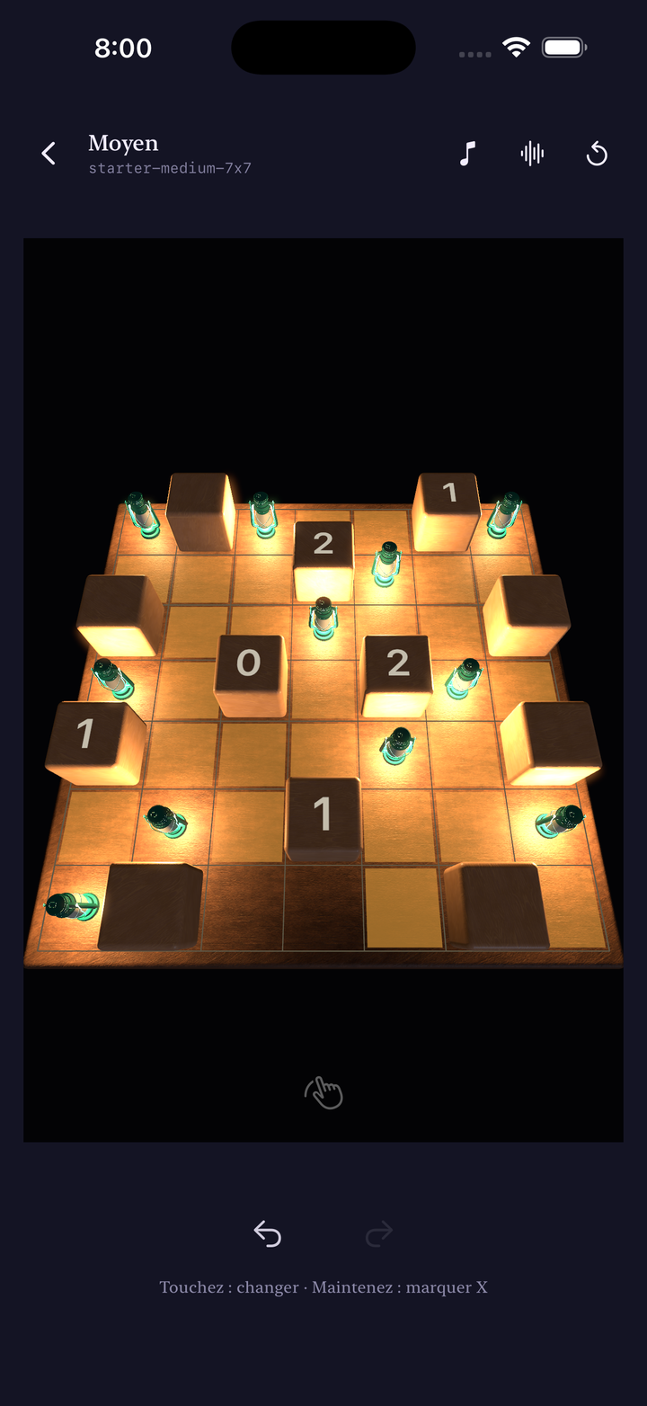 Solving a puzzle on the 3D board